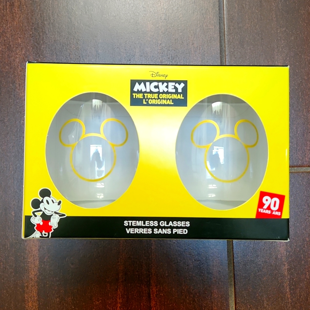 Disney Mickey The True Original Stemless Wine Glasses